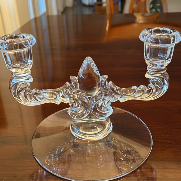 Candle Stick double light holders; pair - Picture 4 of 6